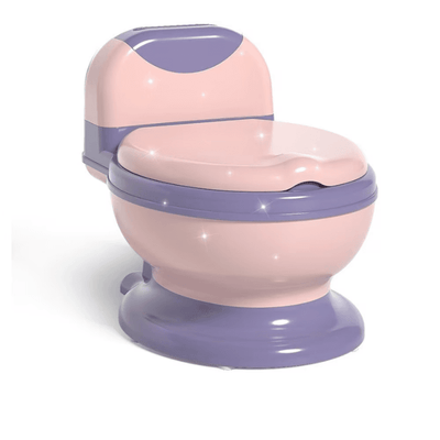 Olita pentru Copii Ergonomica cu Functie Educativa Ludiro, Design Realist, Ideala pentru Tranzitia la Toaleta, Roz Mov + 3 Ani - LUDIRO