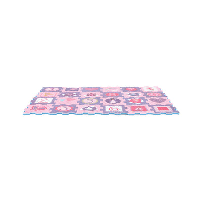 Resigilat - Covor Puzzle LUDIRO, 24 Piese, Spuma EVA, Protectie, Versatilitate si Siguranta pentru Orice Spatiu, Design Poveste cu Zane