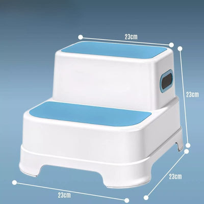 Scarita pentru Copii cu 2 Trepte, Design Antialunecare, Stabilitate Maxima, Usor de Utilizat, Ideala pentru Baie, Bucatarie, Toaleta, Spalat pe Dinti, Acces Mobilier, + 3 Ani - LUDIRO
