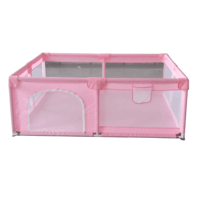Resigilat - Tarc de Joaca pentru Copii, 1-5 Ani, 180x150x66 Cm, Spatiu Sigur si Generos, Cu Plasa Moale, Protectie la Colturi si Structura Stabila, Ideal pentru Interior si Exterior, Usor de Asamblat si Intretinut, Roz - LUDIRO