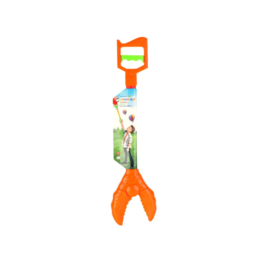 Cleste de Prindere Mecanic, Crab Flexibil, Portocaliu Rosu, 54x12 Cm, + 3 Ani - LUDIRO