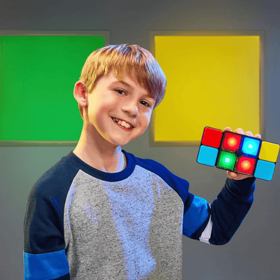 Joc Interactiv de Memorie cu Lumina si Rasucire Ludiro, Cub Electronic Portabil +6 Ani - LUDIRO