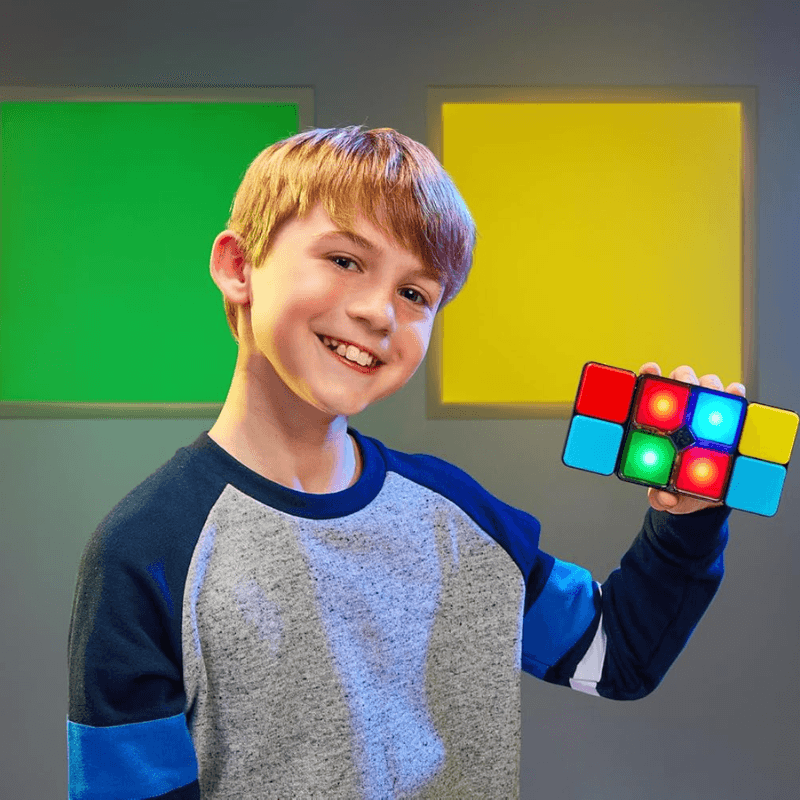 Joc Interactiv de Memorie cu Lumina si Rasucire Ludiro, Cub Electronic Portabil +6 Ani - LUDIRO