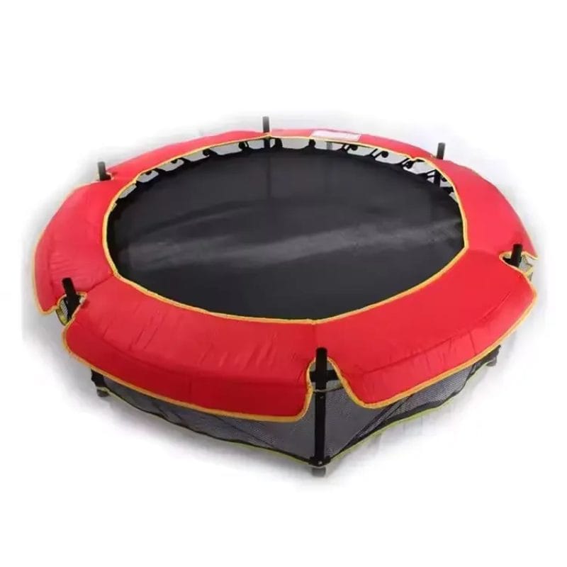 Trambulina pentru Copii LUDIRO, Diametru 140 Cm, Inaltime 160 Cm, Cu Plasa de Siguranta, Suporta 200 kg, Interior sau Exterior, Pentru Dezvoltarea Echilibrului, Rosie, + 3 Ani - LUDIRO
