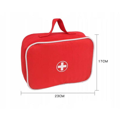 Trusa Medicala din Lemn, Accesorii Dentare, Termometru, Stetoscop, Seringa, Mulaj Dentar, Set Creativ si Interactiv, Geanta Depozitare, Rosu, + 3 Ani - LUDIRO