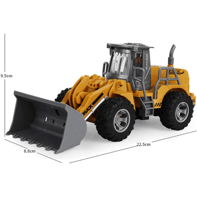 Resigilat - Buldoexcavator cu Telecomanda cu Incarcare Frontala RC, Lumini, Sunete si Cupa Mobila - LUDIRO