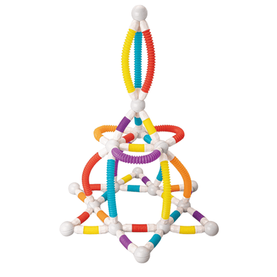 Set Construcție 3D Magnetic și Flexibil Ludiro, 66 Piese Telescopice, Jucărie STEM Educativă 3+ Ani - LUDIRO