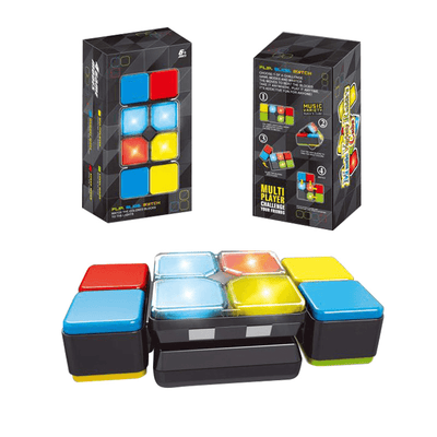 Joc Interactiv de Memorie cu Lumina si Rasucire Ludiro, Cub Electronic Portabil +6 Ani - LUDIRO