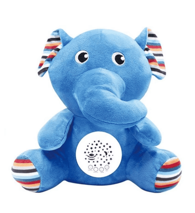 Jucarie de Plus, Elefant, Efecte de Proiectie, Lumini si Sunete pentru Bebelusi, Diferite Functii, 29 Cm, + 0 Luni - LUDIRO