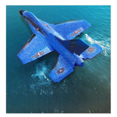 Avion RC din Spuma cu Telecomanda, Rezistent la Impact, Incarcator USB, LED, Control de la distanta 200 metri, Jucarie pentru Copii si Adulti, + 10 Ani - LUDIRO