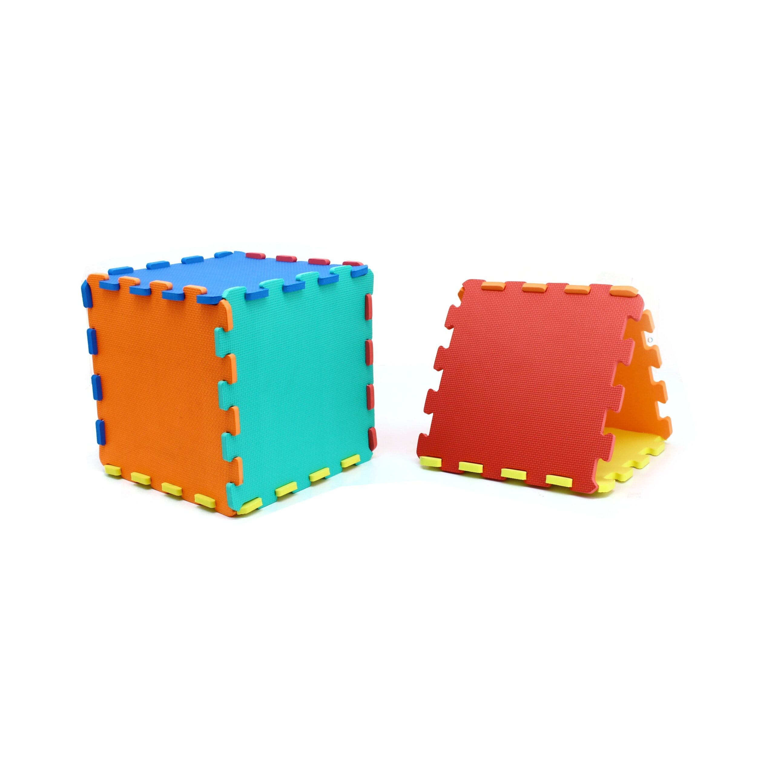 Covor Puzzle LUDIRO, 10 Piese Uni 32x32 Cm, Spuma EVA, Protectie, Versatilitate si Siguranta - LUDIRO