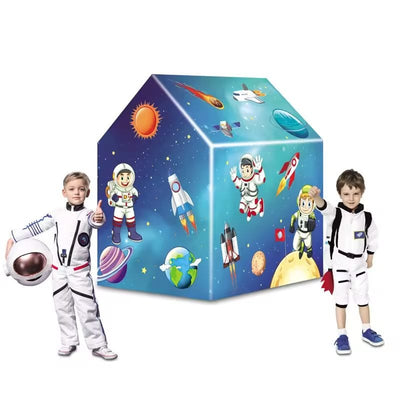 Cort de Joaca pentru Copii cu Tematica Spatiala, Dimensiuni 103x93x69 Cm, Usor de Asamblat, Ideal pentru Aventurile Interstelare ale Copiilor, + 3 Ani - LUDIRO