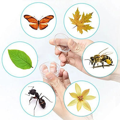 Resigilat - Set Educativ, Microscop Detasabil, Observator de Insecte, 6 Recipiente, Placa Rotativa, 22.5x18.5x6 Cm, + 8 Ani - LUDIRO