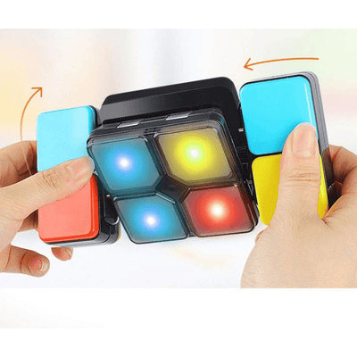 Joc Interactiv de Memorie cu Lumina si Rasucire Ludiro, Cub Electronic Portabil +6 Ani - LUDIRO