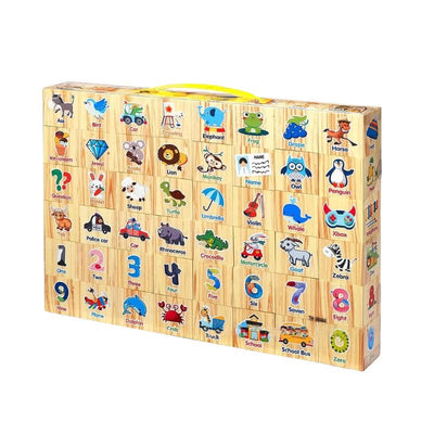 Set Cuburi Educative din Spuma EVA pentru Copii, Litere, Numere, Animale si Obiecte, Jucarie Montessori pentru Dezvoltarea Inteligentei, Coordonarii si Limbajului, + 1 An - LUDIRO