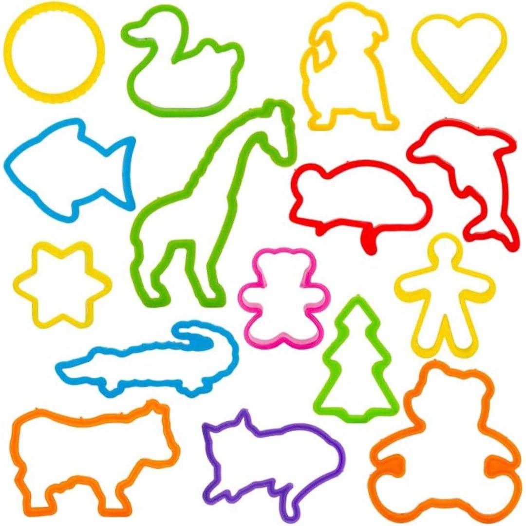 Set plastilina Educativa LUDIRO, 12 Culori, 45 Piese, Forme Animale, Unelte si Culori Vesele, Joaca Creativa, Sigura si Fara Ecrane pentru Copii peste 3 Ani, Acasa sau la Gradinita - LUDIRO