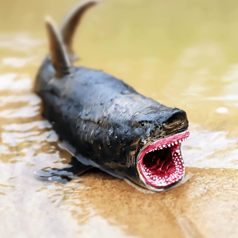 Figurina Rechin Megalodon Realista LUDIRO, Jucarie Educativa XXL pentru Copii, 25.5 cm - LUDIRO