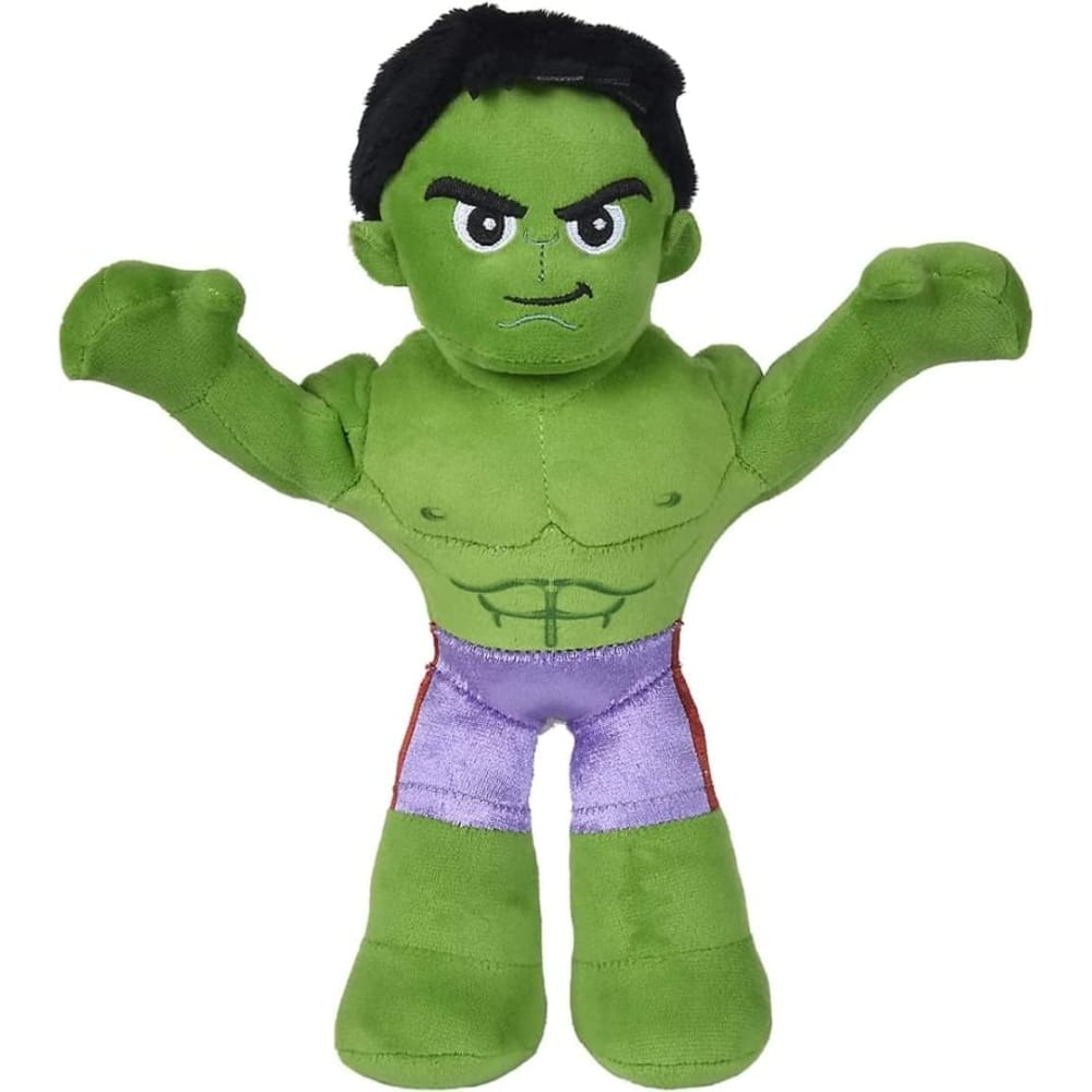 Jucărie de pluș Hulk, Disney Marvel, cu schelet interior, Simba, 25 cm - Simba
