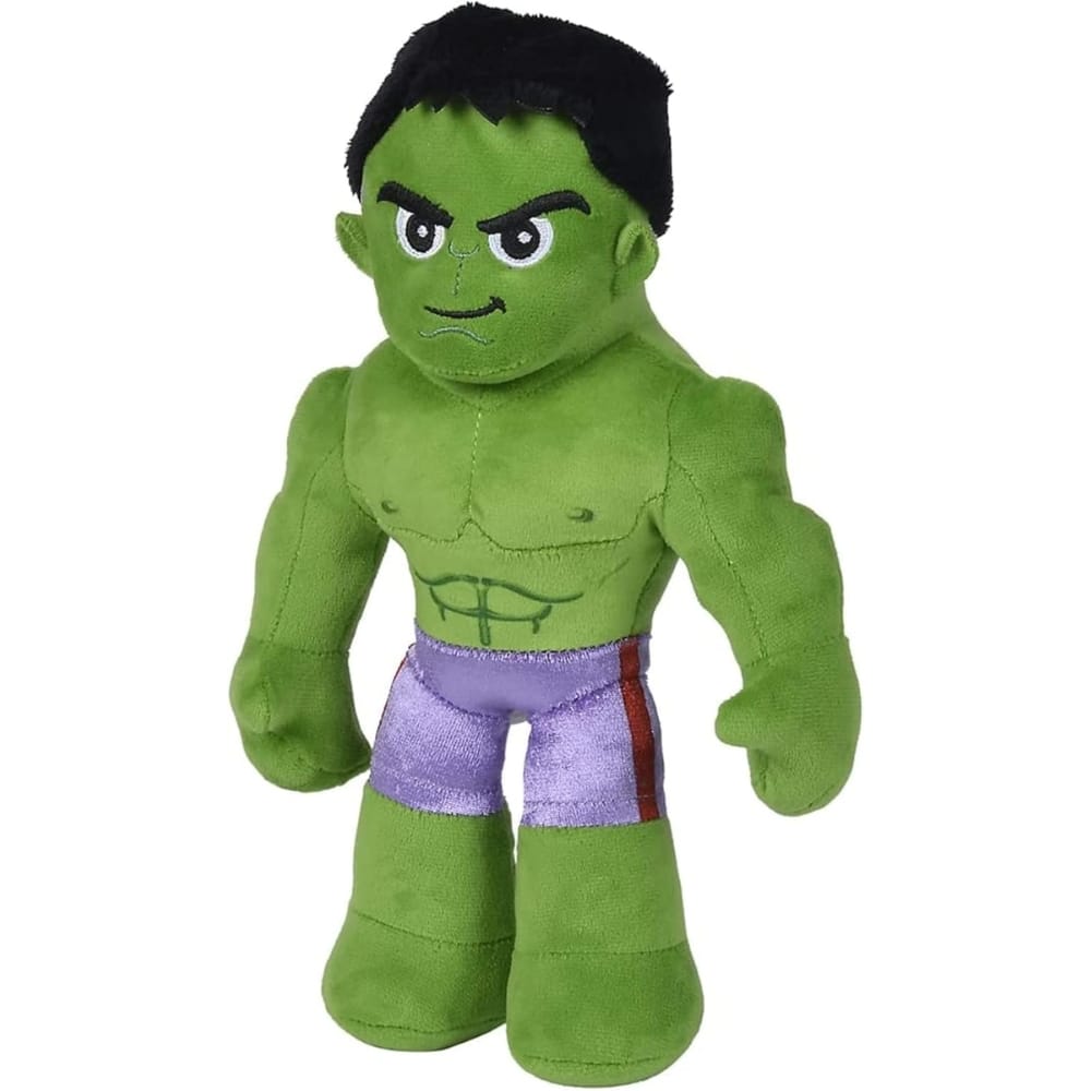 Jucărie de pluș Hulk, Disney Marvel, cu schelet interior, Simba, 25 cm - Simba