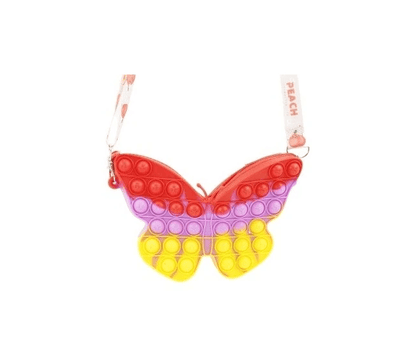 Jucarie Mini Geanta Pop It - Fluturas, Trei culori - LUDIRO