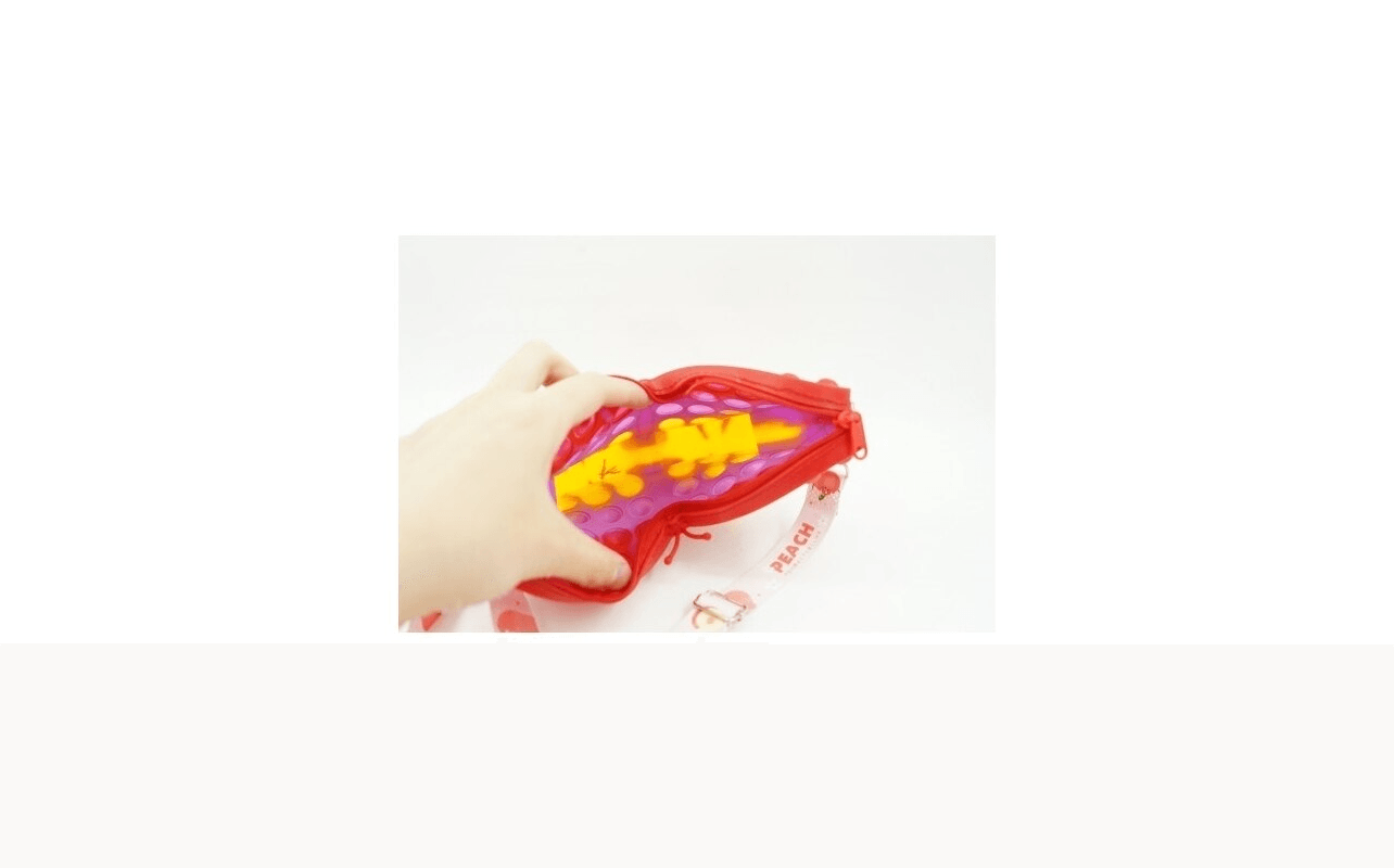 Jucarie Mini Geanta Pop It - Fluturas, Trei culori - LUDIRO