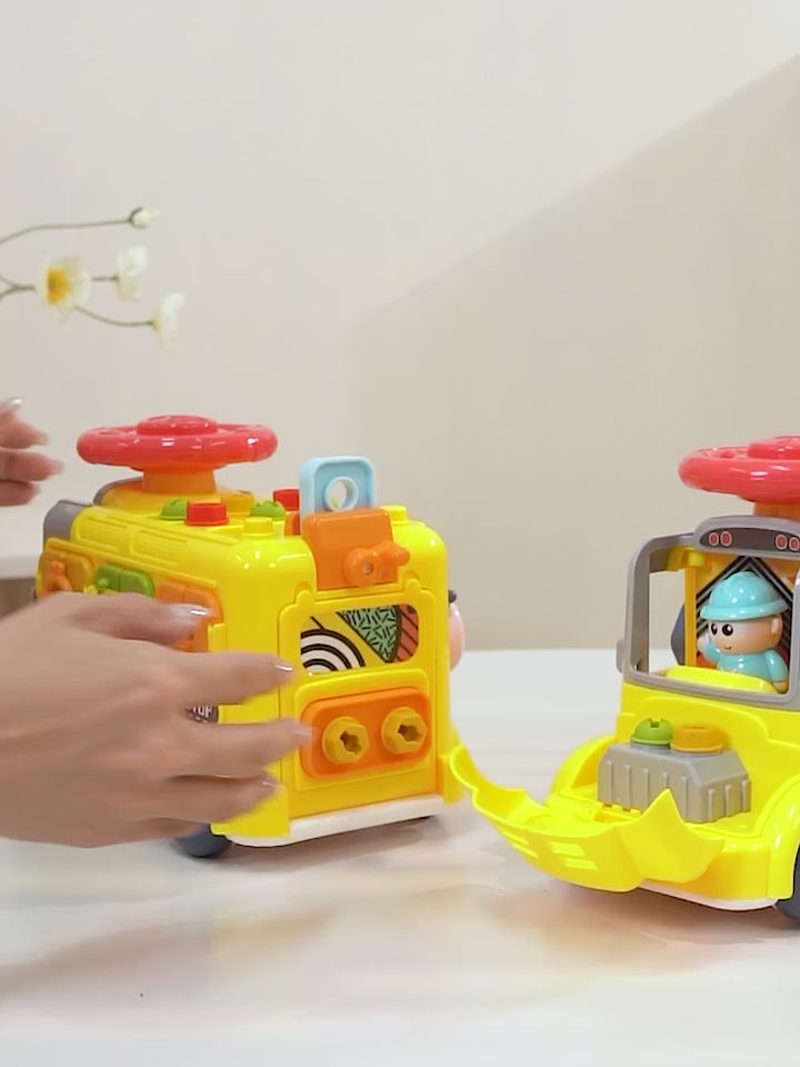 Încărcați videoclipul: Autobuz Educativ Multifunctional Ludiro pentru Copii, 43 Accesorii si Activitati STEM