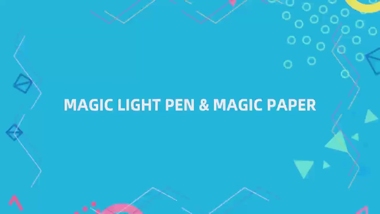 Încărcați videoclipul: Set Creativ Pensulă Magică cu Lumină, Pictură Fără Murdărie, Paletă 5 Culori și 21 Coli Magice, +3 Ani