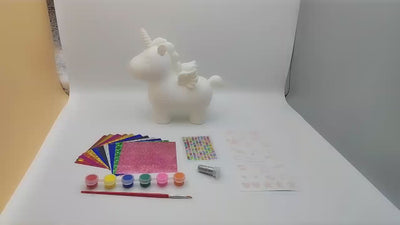 Pusculita de Pictat in Forma de Unicorn, Kit Creativ Complet pentru Copii