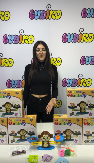 Jucarie Educativa Matematica, Balanta Maimuta, Invatare prin Joc, + 3 Ani