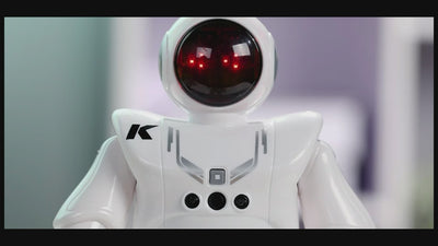 Robot Inteligent JJRC R18 Astronaut Controlabil prin Gesturi, Cu Telecomanda, 27x8.5x16 Cm, 50 de Miscari, Cu Acumulator, Alb Albastru, + 8 Ani