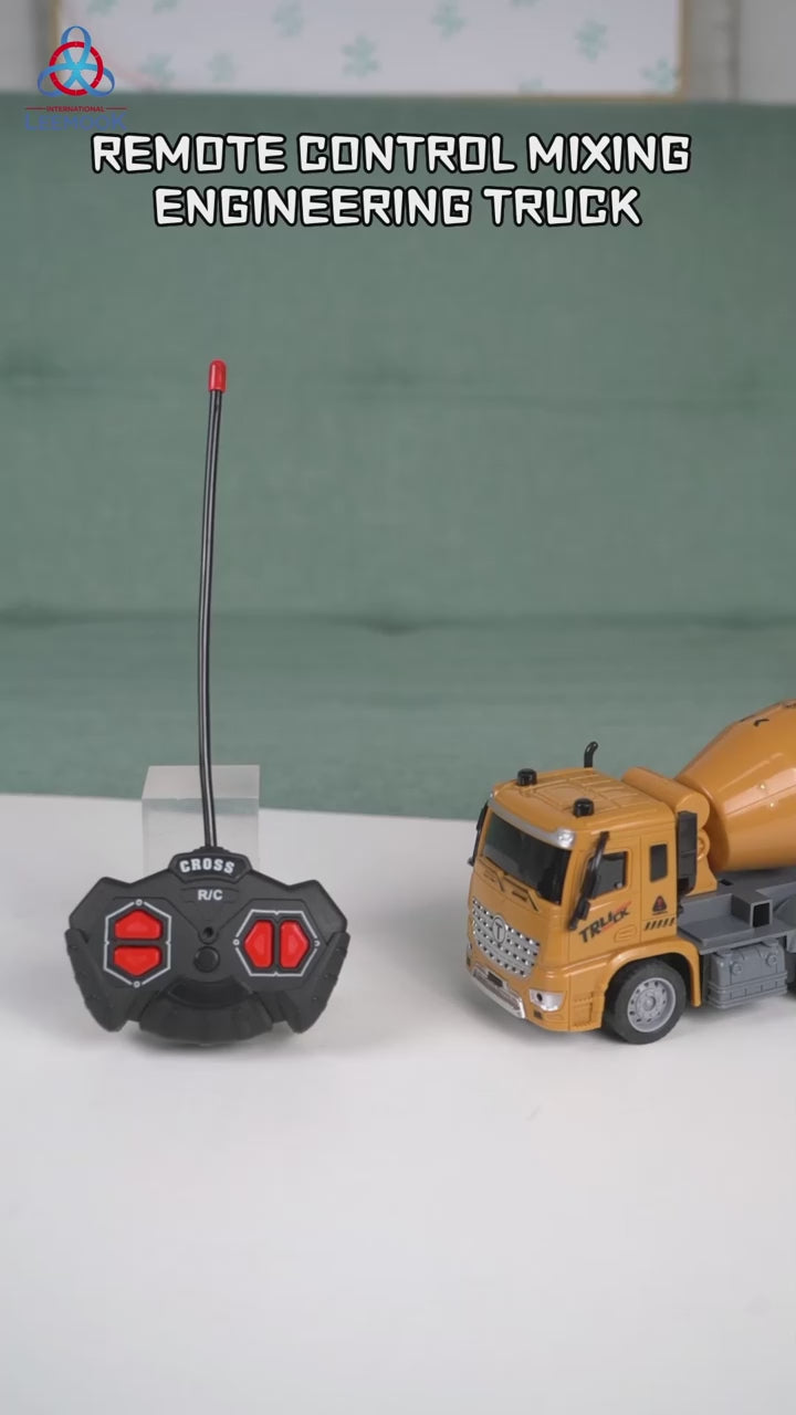 Încărcați videoclipul: Betoniera cu telecomanda RC LUDIRO, Camion realist 1:20 cu Rezervor Rotativ 360°, Sunete, Lumini si Control Complet, Ideal pentru Copii Pasionati de Constructii