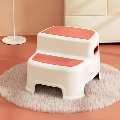 Scarita pentru Copii cu 2 Trepte, Roz, Design Antialunecare, Stabilitate Maxima, Usor de Utilizat, Ideala pentru Baie, Bucatarie, Toaleta, Spalat pe Dinti, Acces Mobilier, Perfecta pentru Dezvoltarea Autonomiei Copilului, + 3 Ani - LUDIRO