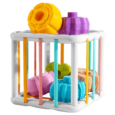 Sortator elastic cu forme colorate, vedere de detaliu