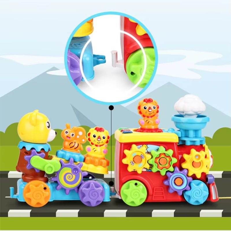 Detaliu al conexiunii dintre locomotivă și vagon
