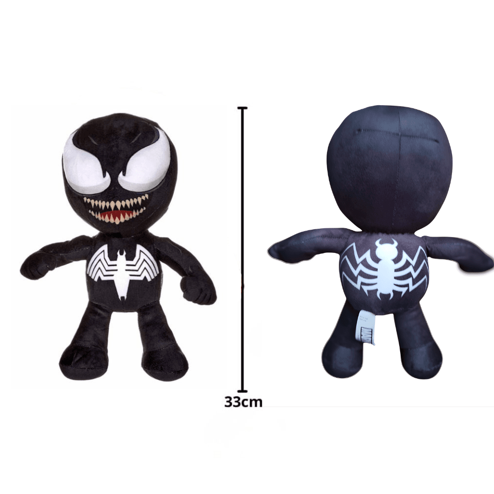 Plus Marvel Venom 33 cm, negru, figurina moale Marvel pentru joaca si colectie - Marvel